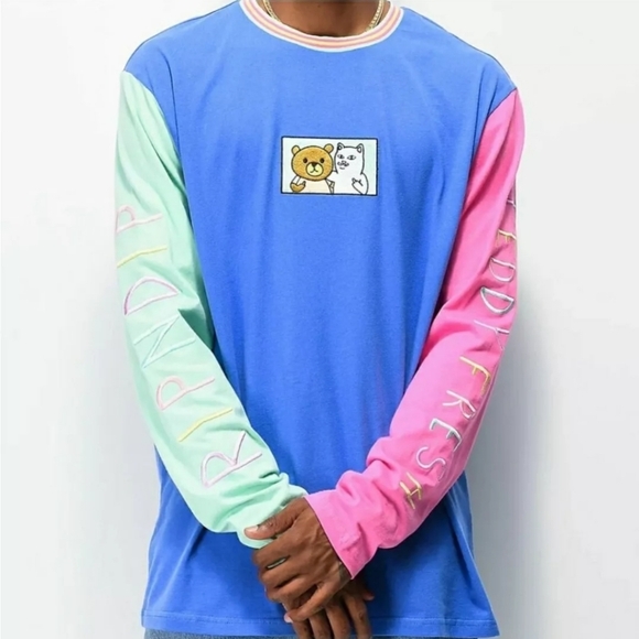 Other - RIPNDIP Colorblock Long Sleeve Shirt
